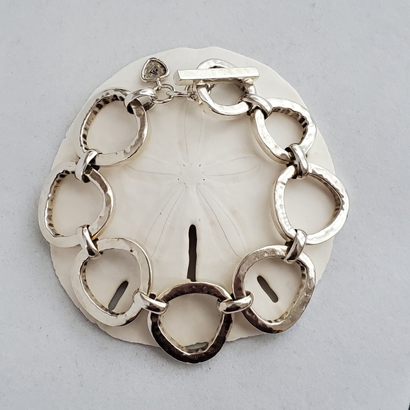 Silpada Jewelry - Silpada Silver Rush Sterling Silver Hammered Link Bracelet